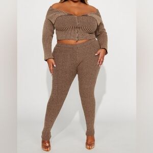 New Day Sweater Mineral Wash Legging Set -